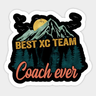 XC Cross Country Runner Coach Sticker